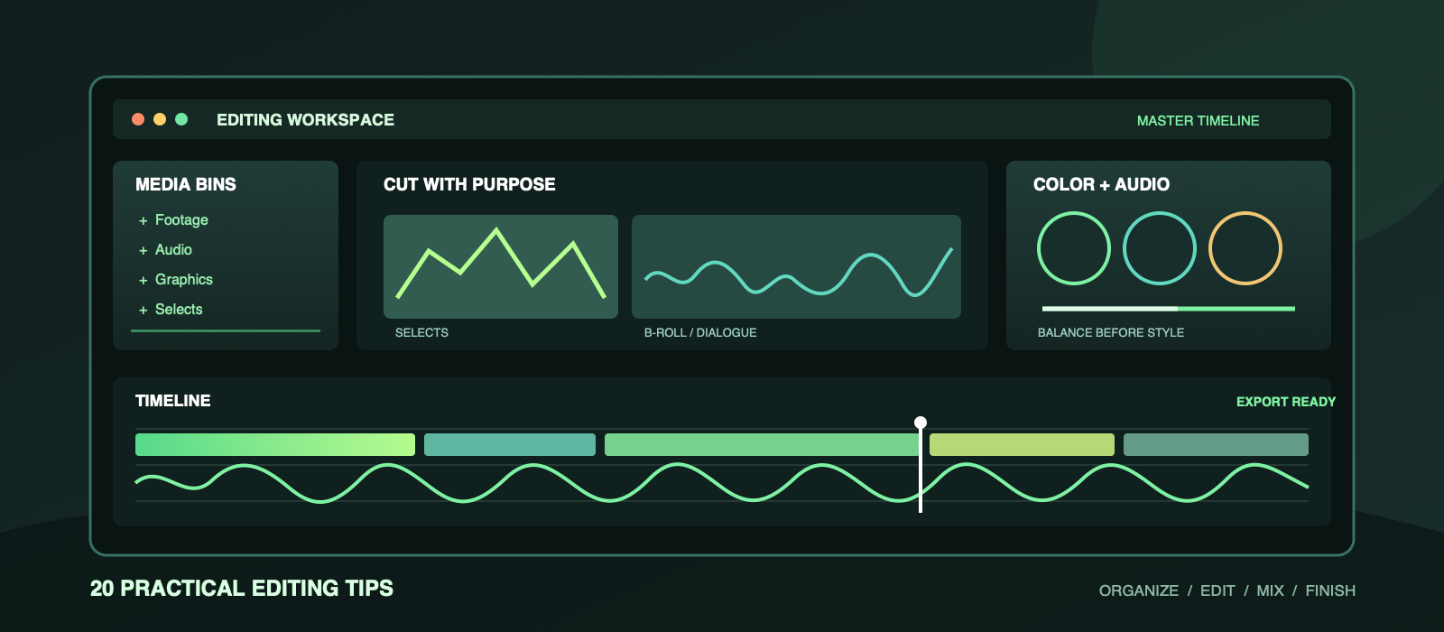 DaVinci Resolve editing timeline and workflow